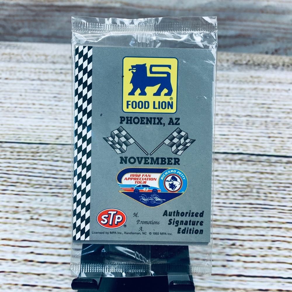 Richard Petty Food Lion Phoenix AZ‎ 1992 Fan Appreciation Tour Card Sealed